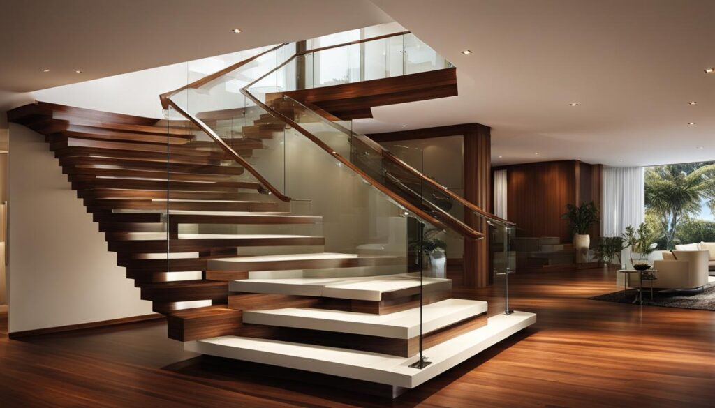 Treppe aus hochwertigem Holz