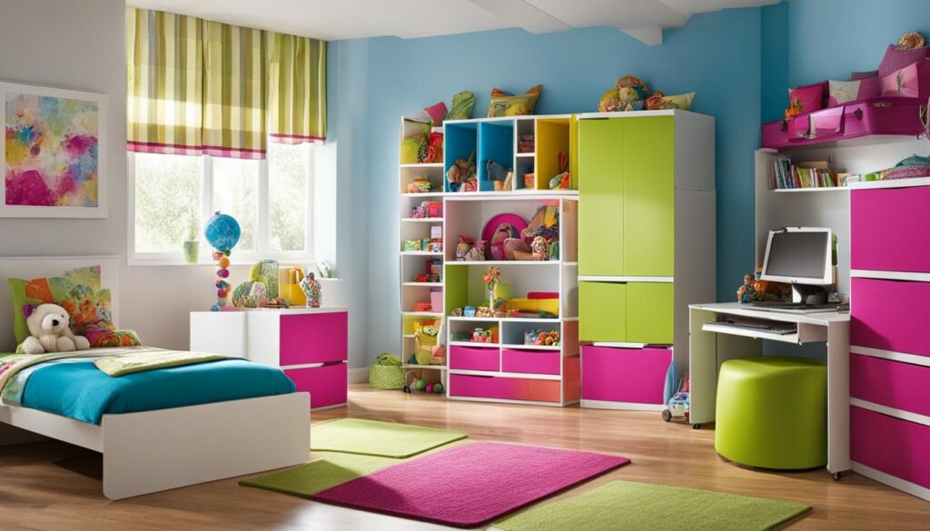 Mobiler Stauraum im Kinderzimmer