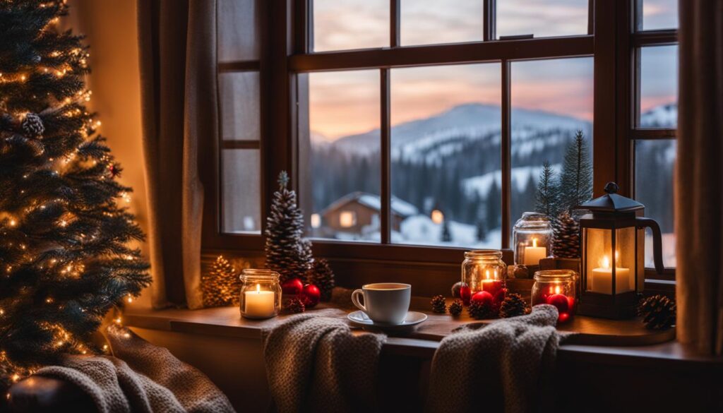 fensterbank weihnachtlich dekorieren