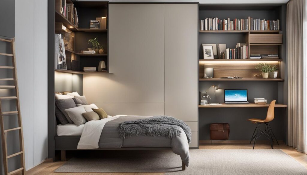 raumlösung kleines schlafzimmer