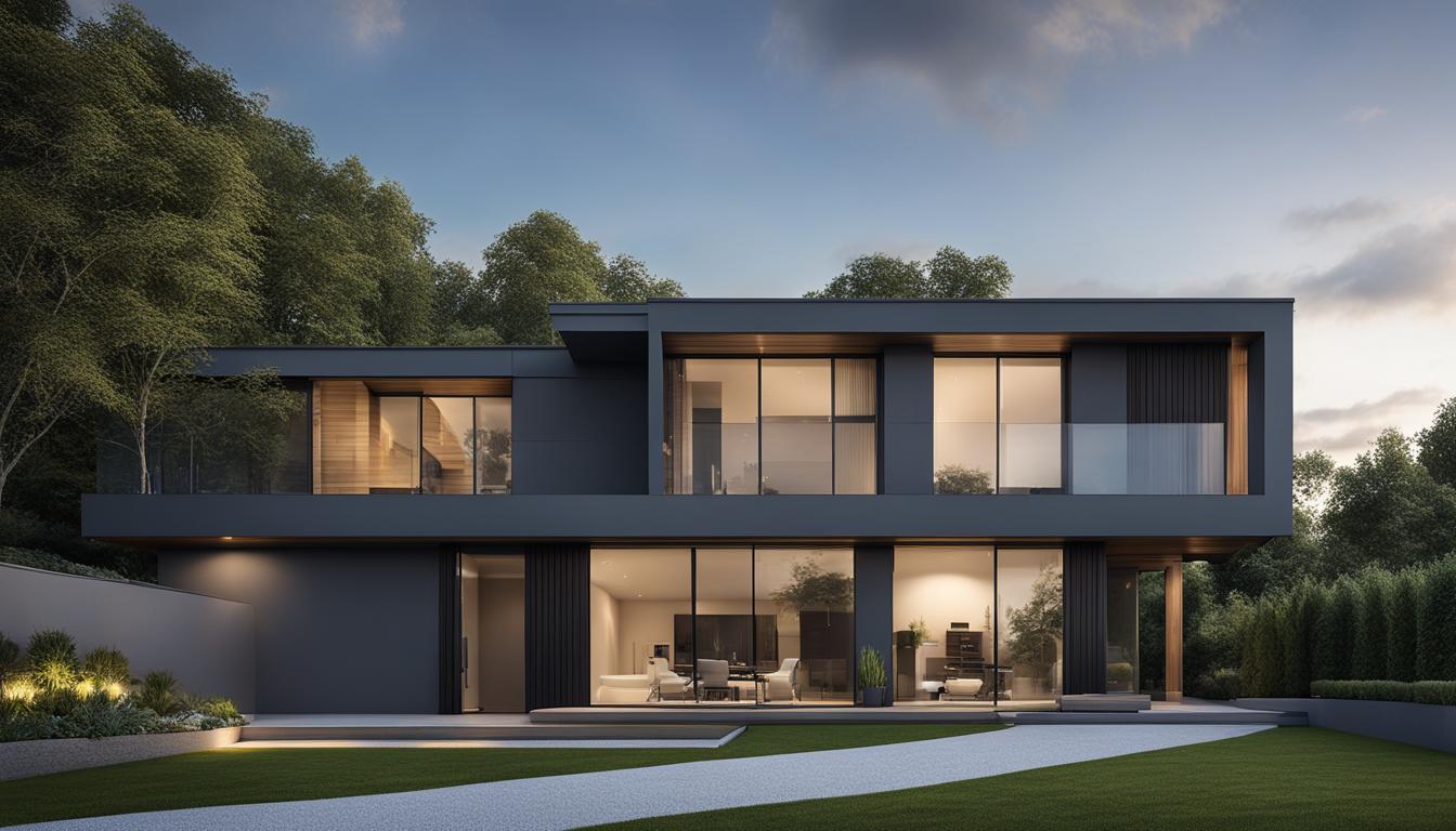 hausfassade grau anthrazit