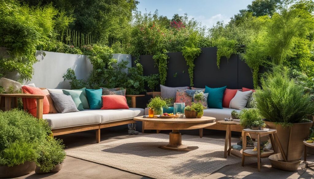 Einsparungen beim Bau einer Gartenlounge