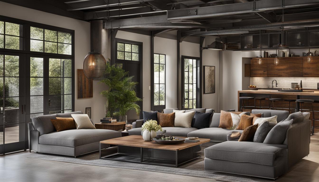 wohnzimmer stahl loft türen